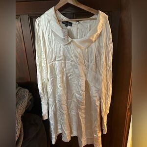 Trashy Diva x Candice Gwinn Silk Ivory Peter Pan Dress size 20